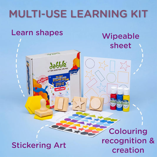 Dabble My First Shape Explorer Stamp Kit - Aaram Parents