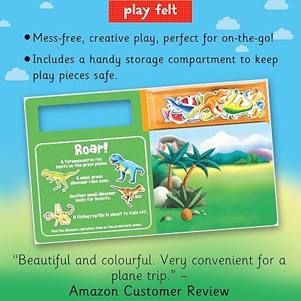 SOFT FELT PLAY BOOKS: DINOSOURS - Aaram Parents