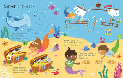 Usborne- Wipe Clean- Mermaid Activities