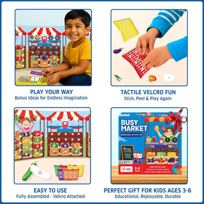 Chalk & Chuckles- Busy Market Activity Kit