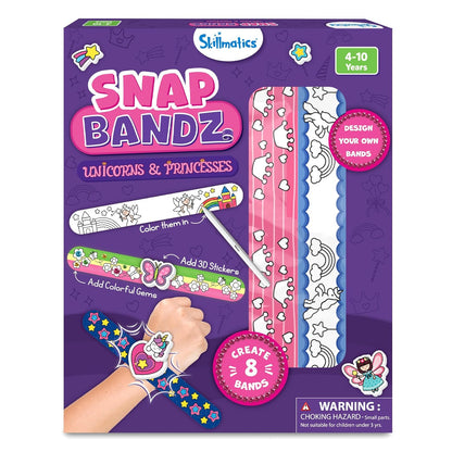 Skillmatics Craft Activity - Snap Bandz Unicorns & Princesses
