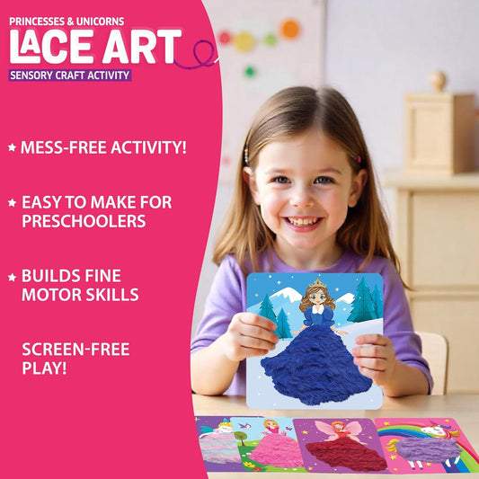 Chalk & Chuckles- Lace Art Princess Unicorn