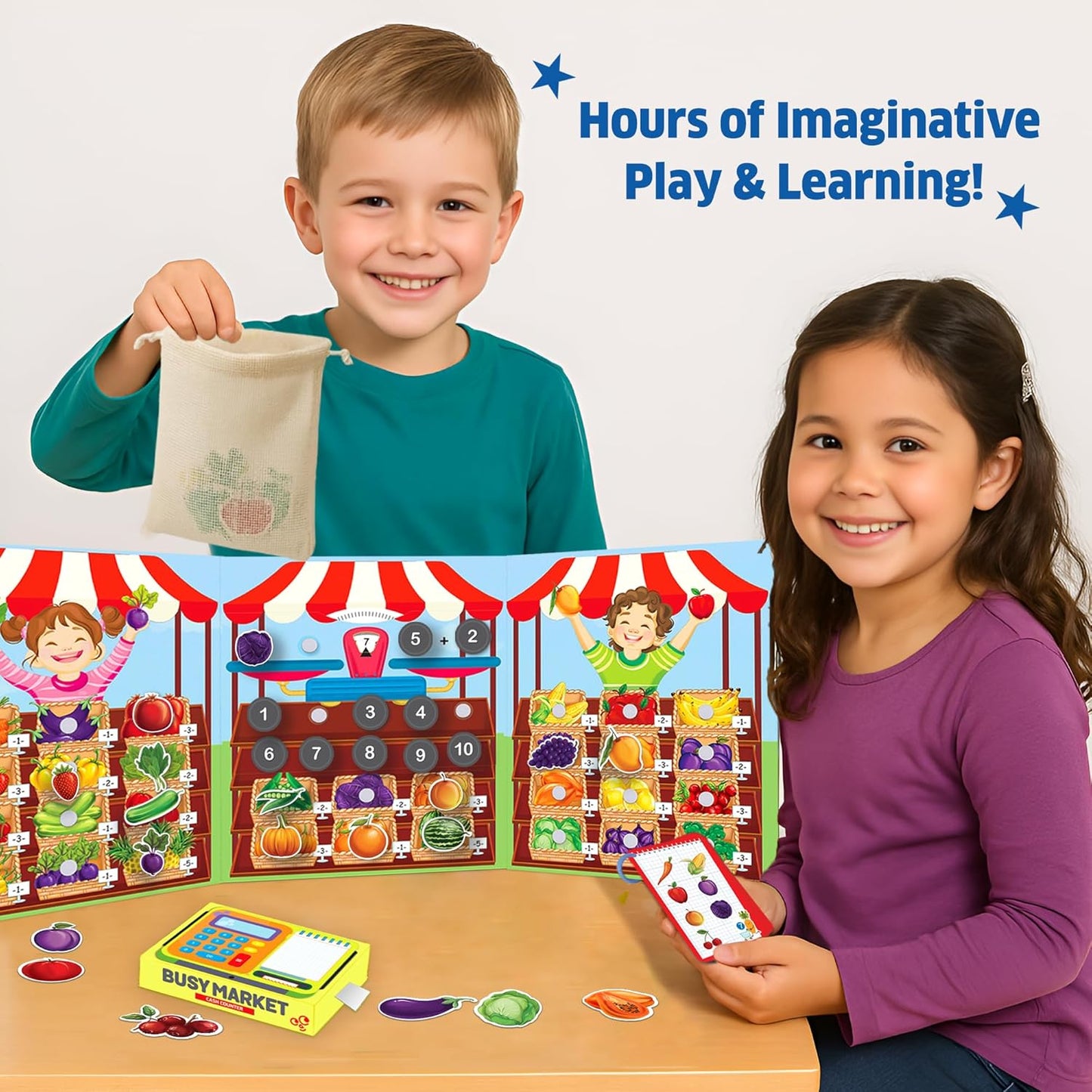 Chalk & Chuckles- Busy Market Activity Kit