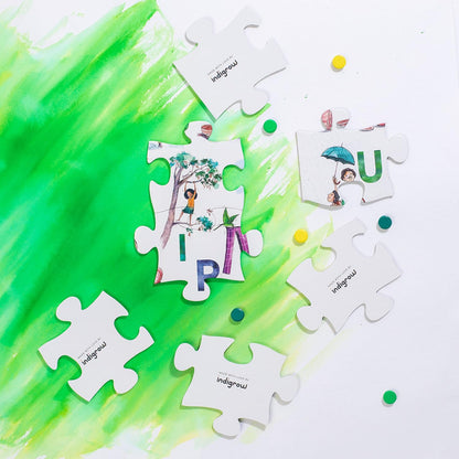 A to Z of India: Giant Floor Puzzle for Kids | Eco-Friendly, Hand-Painted & Educational