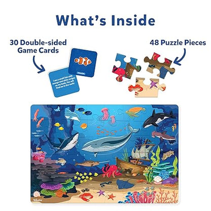 Skillmatics Piece & Play - Underwater Animals Jigsaw Puzzle - Aaram Parents