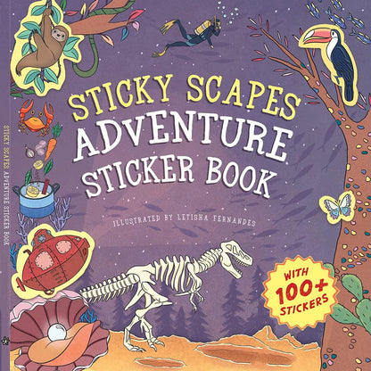 Sticky Scapes Adventure Sticker Book for Kids with 100+ Stickers | Quick Learning Sticker Activity Book For Fun and Creativity | Daffodil Lane Books