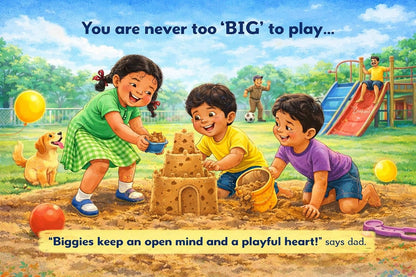 Biggies Don’t Play | Children’s Book for Age 3+ | Children’s Picture Book About Growing Up, Imagination & Outdoor Play | Bedtime Story for Ages 3+