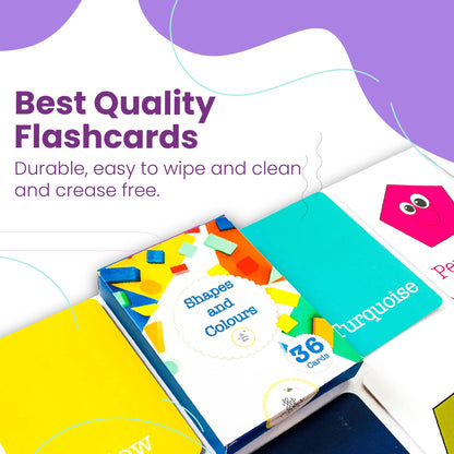The Curious Bees Flash Cards - High Contrast New Born Anti-Glare Cards & Other Variants
