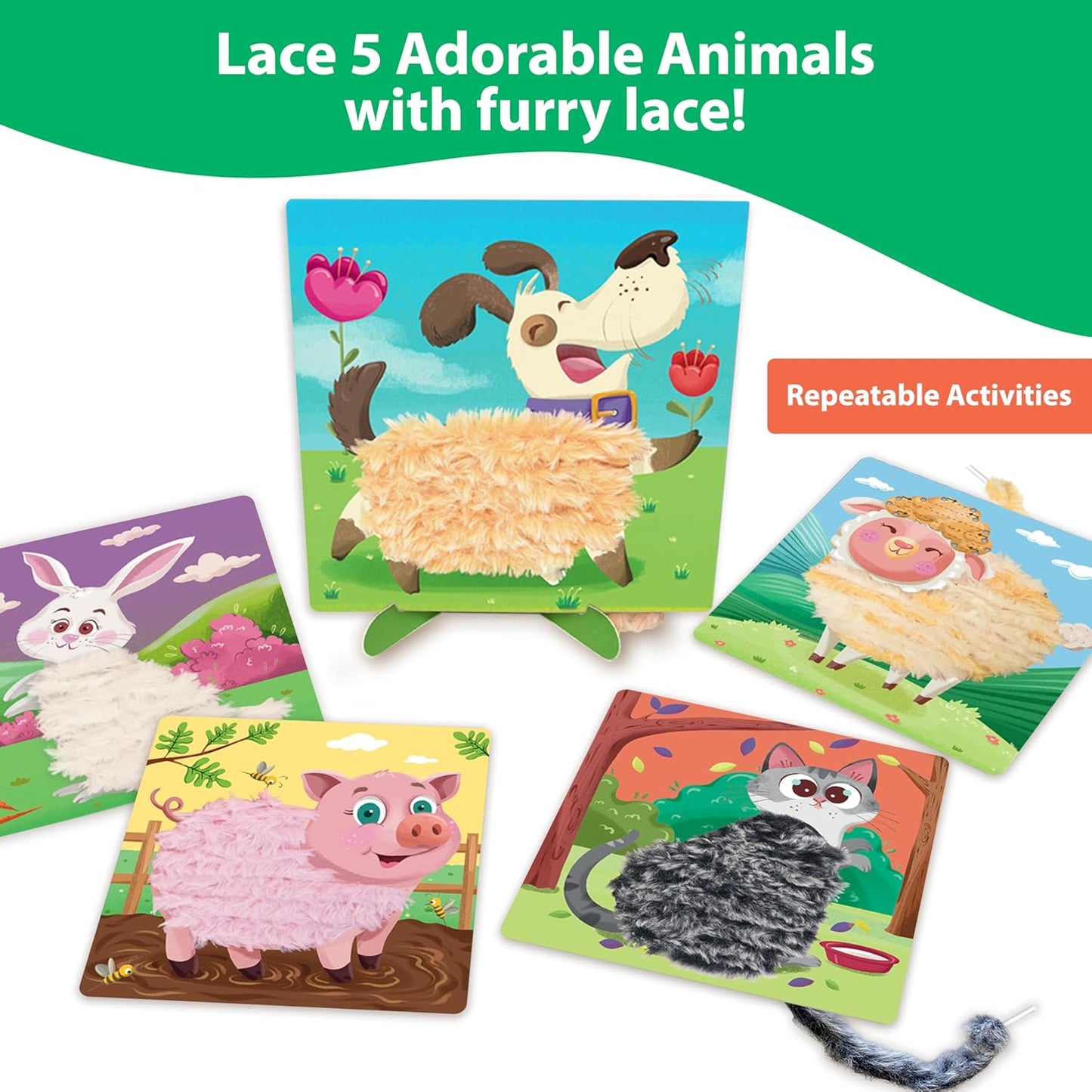 Chalk & Chuckles- Lace Art Furry Animals