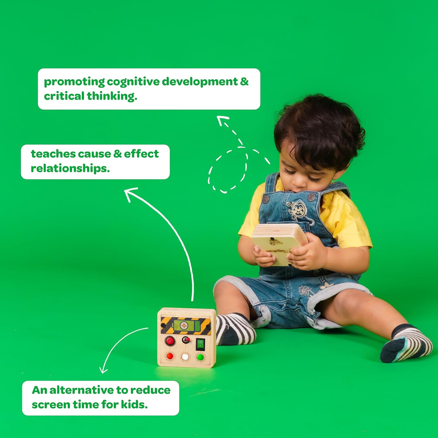 Clapstore Mini Switch Montessori Busyboard - Aaram Parents