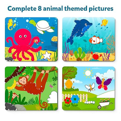 Skillmatics Dot it! Wild, Farm and Underwater Animals Sticker Craft Kit - Aaram Parents