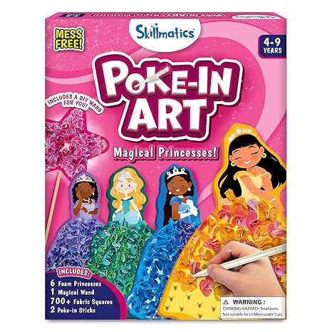 Skillmatics Poke in Art Craft Kit - Magical Princesses - Aaram Parents