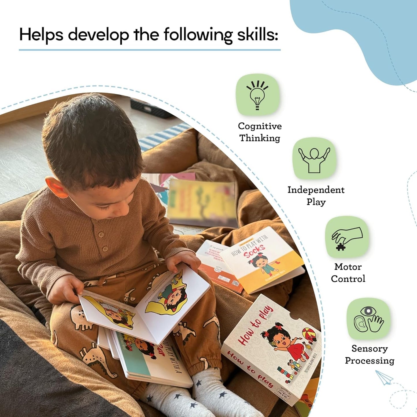 How to Play Series by Sam & Mi - Box Set of 8 Board Books for Kids