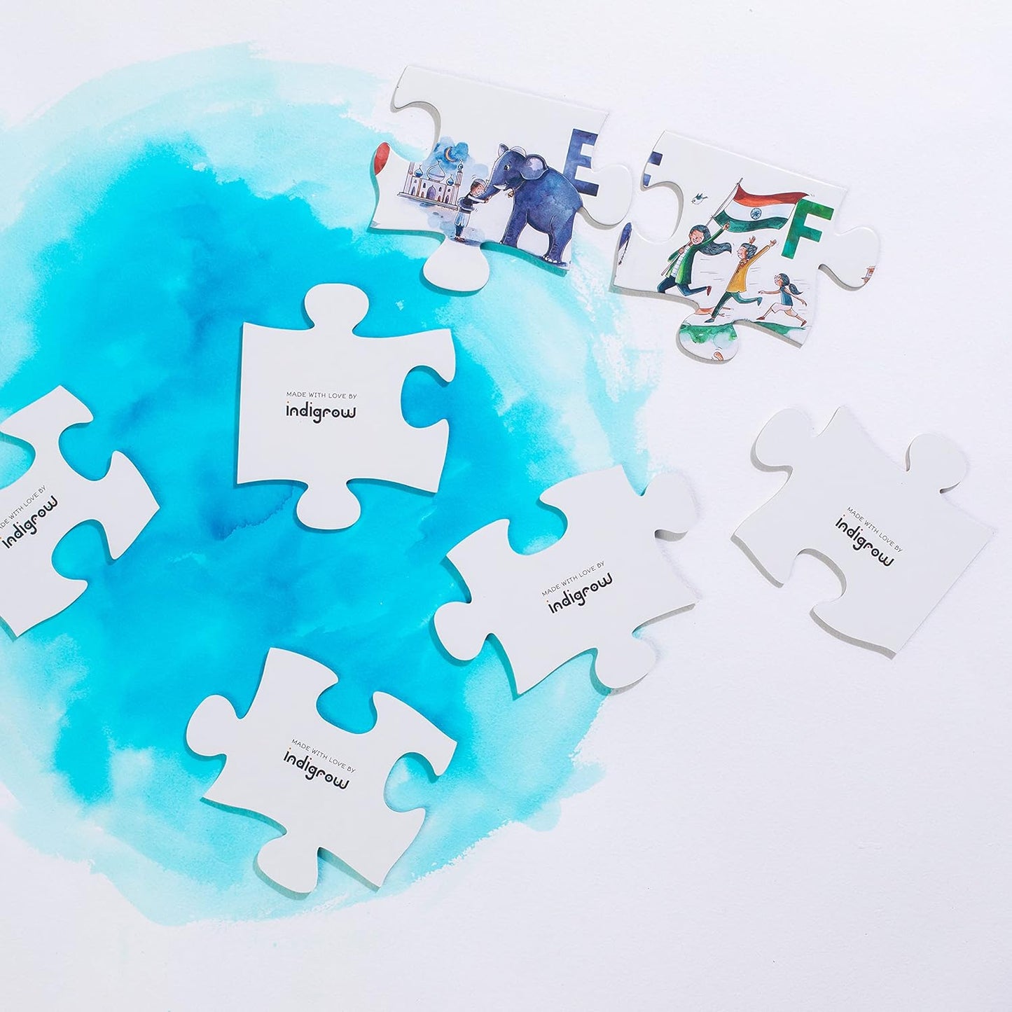 A to Z of India: Giant Floor Puzzle for Kids | Eco-Friendly, Hand-Painted & Educational