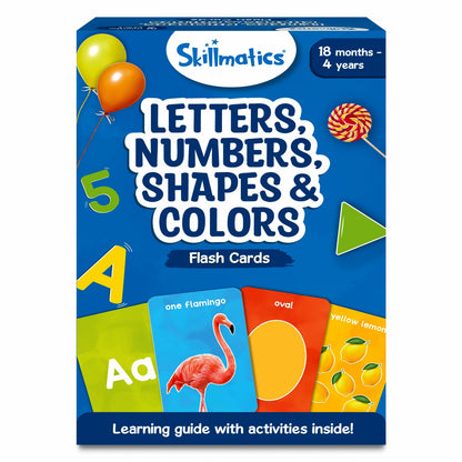 Skillmatics Large Flash Cards for Babies & Infants - High Contrast, 60 Pictures, Language_Skills, Visual Stimulation & Sensory Development, Travel Friendly, Gifts for Infants 0 to 12 Months Kids