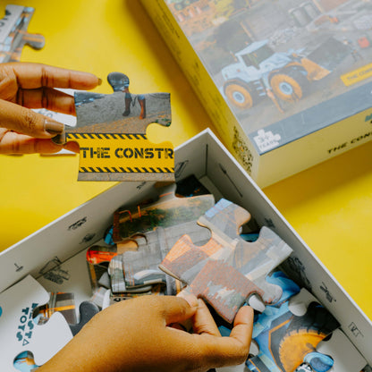 Nesta Toys - Educational Jigsaw Puzzles (64 Pcs) - 4 Variants: India Map, Modes of Transport, Prehistoric Park, Construction Site