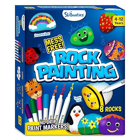 Skillmatics Rock Painting Painting Kit - Aaram Parents
