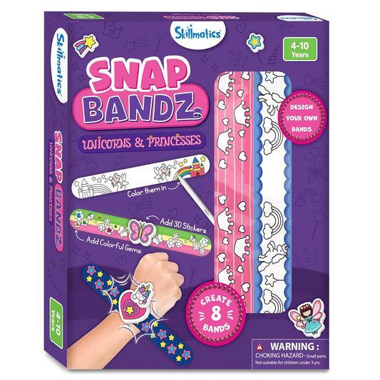 Skillmatics Craft Activity - Snap Bandz Unicorns & Princesses