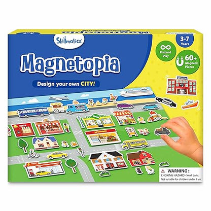 Skillmatics Creative Toy Magnetopia - 2 Variants- Design Your Home/ City - Aaram Parents