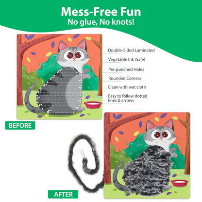Chalk & Chuckles- Lace Art Furry Animals