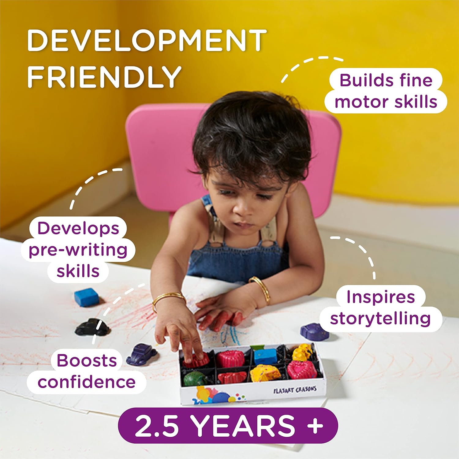 Dabble Organic Beeswax Crayons - Aaram Parents