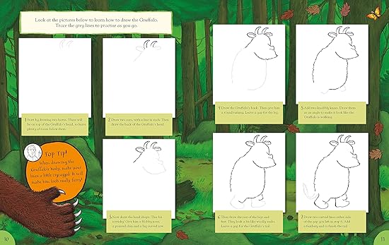 How to Draw The Gruffalo and Friends - Aaram Parents