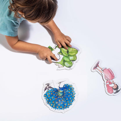 Indigrow Colours of India Progressive Puzzle (1.5-4yrs)