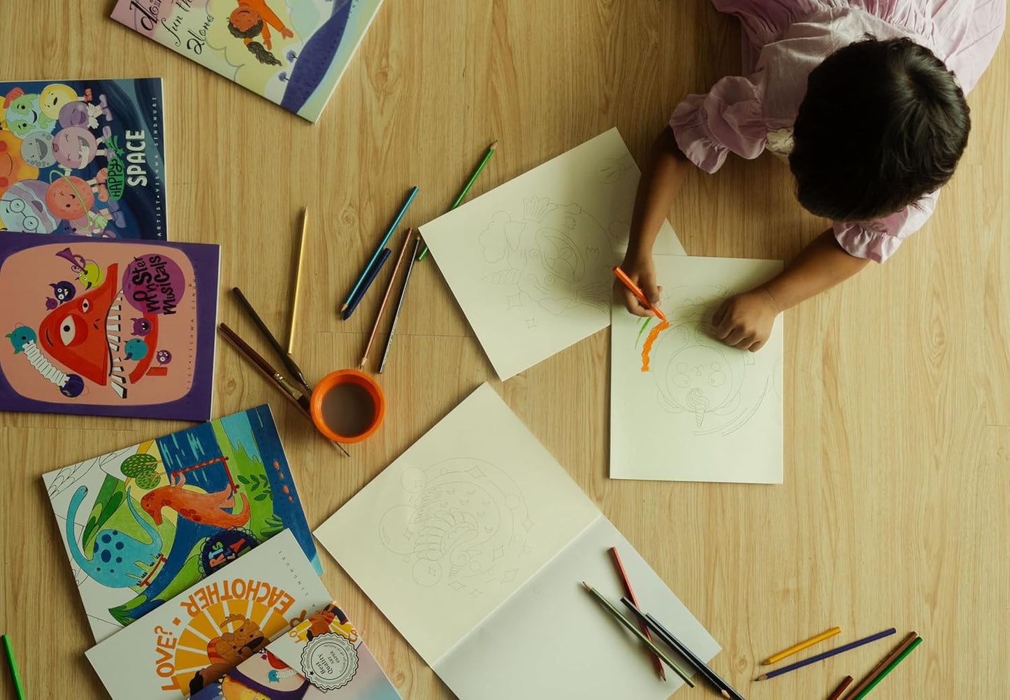 Little Boto Project- Happy Space - Children's Coloring Books