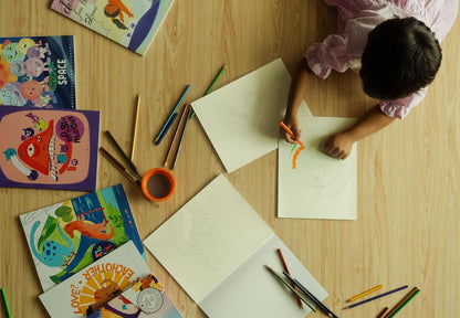 Little Boto Project- Happy Space - Children's Coloring Books