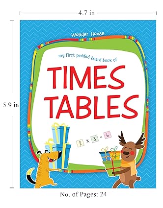 My First Padded Board Books of Times Table: Multiplication Tables From 1 - 20 - Aaram Parents