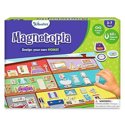 Skillmatics Creative Toy Magnetopia - 2 Variants- Design Your Home/ City - Aaram Parents