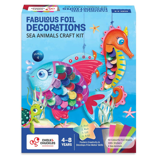 Chalk & Chuckles- Fabulous Foil Art - Sea Animals