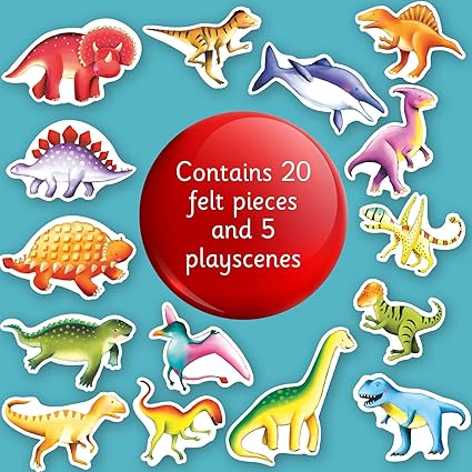 SOFT FELT PLAY BOOKS: DINOSOURS - Aaram Parents
