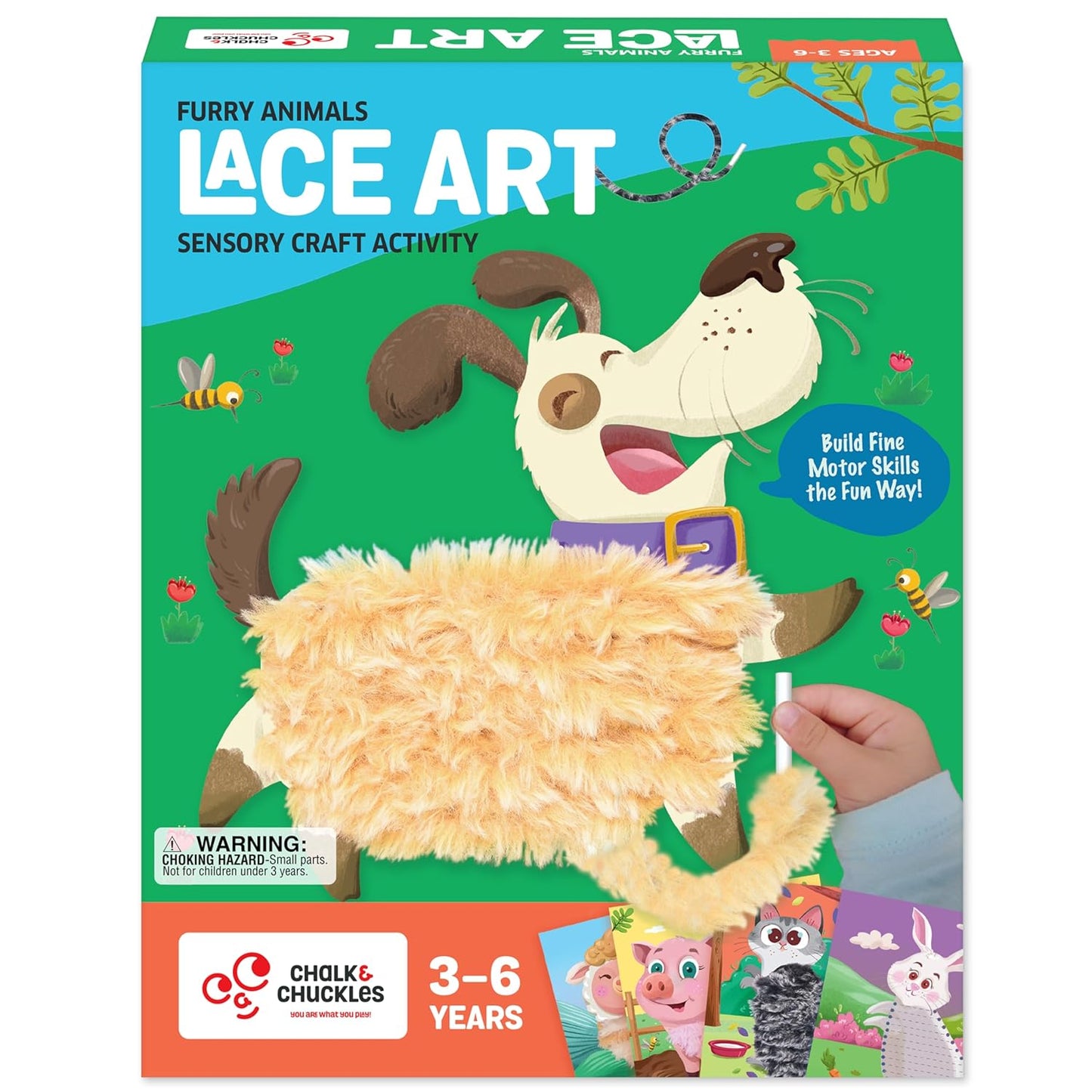 Chalk & Chuckles- Lace Art Furry Animals
