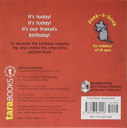 PeekABooks Birthday Surprise - Aaram Parents