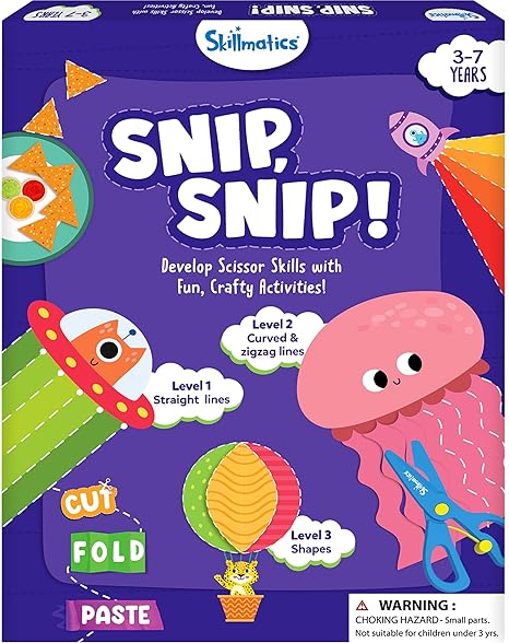 Skillmatics Snip Snip- Scissor Skills Activity Book - Multithemed - Aaram Parents