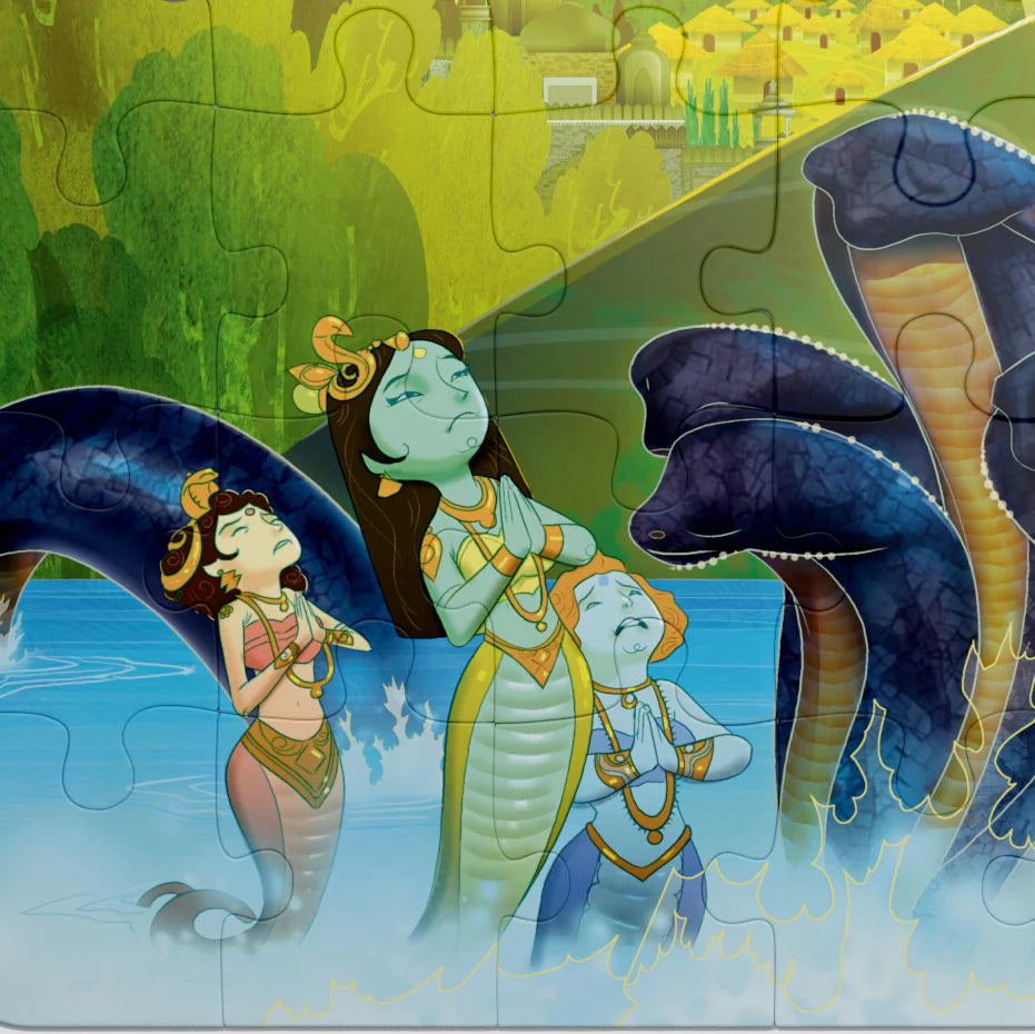 Aurva- Krishna - The Protector- 54pcs puzzle