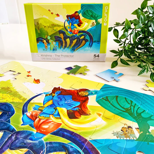 Aurva- Krishna - The Protector- 54pcs puzzle