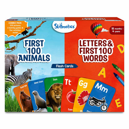 Skillmatics Large Flash Cards for Babies & Infants - High Contrast, 60 Pictures, Language_Skills, Visual Stimulation & Sensory Development, Travel Friendly, Gifts for Infants 0 to 12 Months Kids