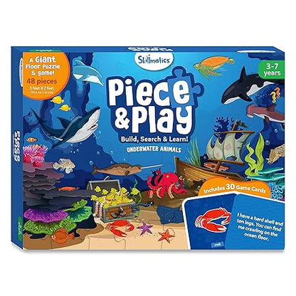 Skillmatics Piece & Play - Underwater Animals Jigsaw Puzzle - Aaram Parents