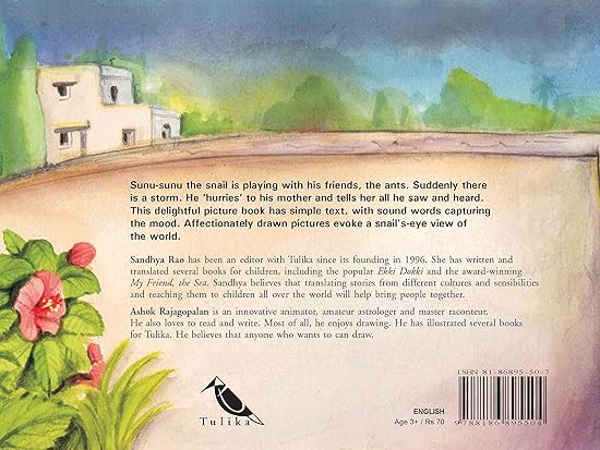 Sunu-Sunu Snail: A Storm in the Garden (English) - Aaram Parents