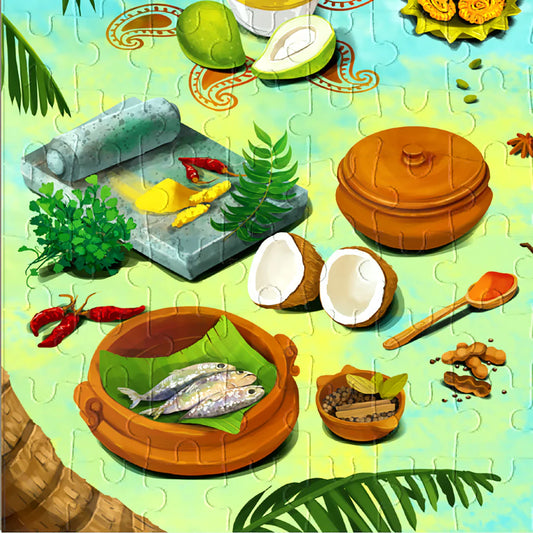 Aurva- Melting Pot - South Indian Gastronomy - 100pcs puzzle