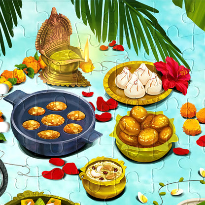 Aurva- Melting Pot - South Indian Gastronomy - 100pcs puzzle