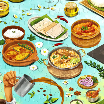 Aurva- Melting Pot - South Indian Gastronomy - 100pcs puzzle