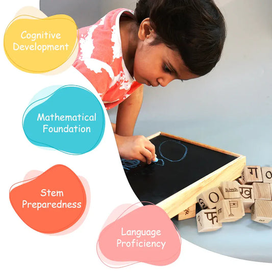 MoonToys-  Educational Blocks Set (5-In-1) - Hindi