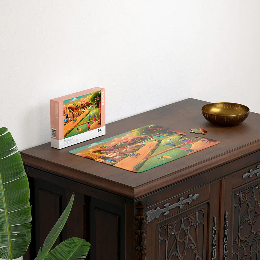 Aurva- The Farm - Vibrant Indian Countryside- 54pcs puzzle