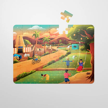 Aurva- The Farm - Vibrant Indian Countryside- 54pcs puzzle