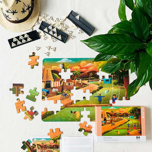 Aurva- The Farm - Vibrant Indian Countryside- 54pcs puzzle