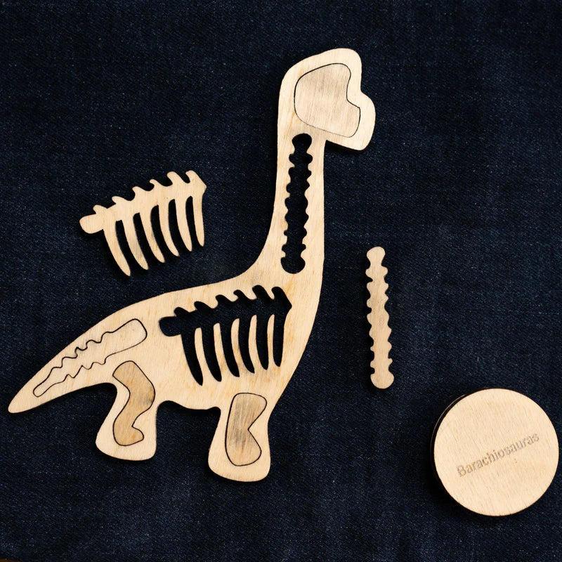 Bombay Toy Co- Montessori Puzzle Toy | Dinosaur Fossil Puzzle Toy | Set of 4