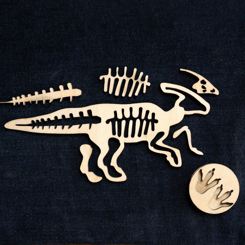 Bombay Toy Co- Montessori Puzzle Toy | Dinosaur Fossil Puzzle Toy | Set of 4